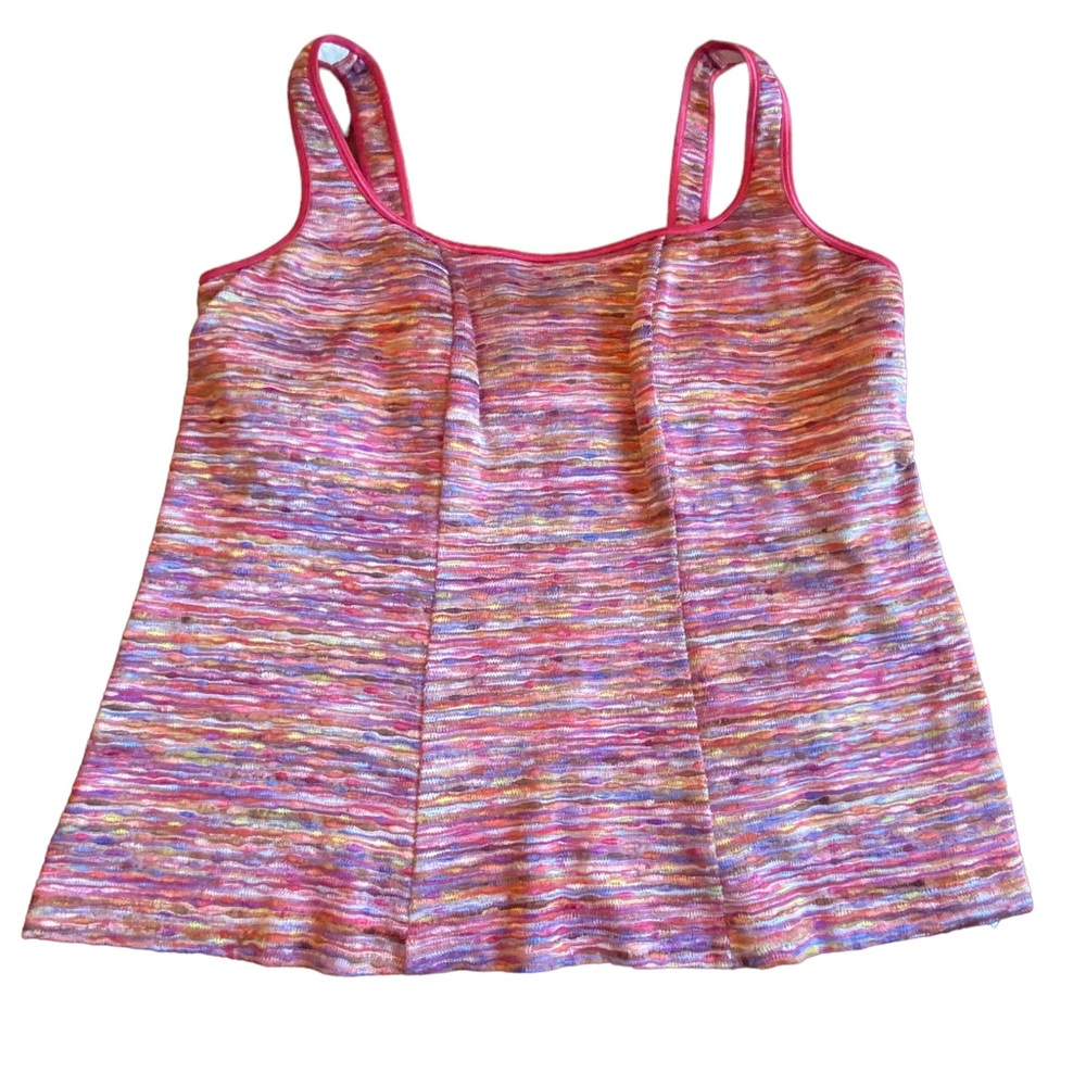 Shear Shapewear Multicolored Tank Top with Bra Shelf